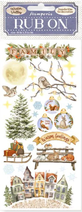 Stamperia Winter Valley Warm Feelings Rub Ons